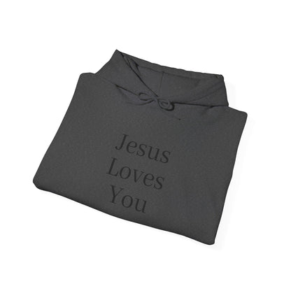 Jesus Loves You Unisex Hoodie, Inspirational Sweatshirt, Christian Gift, Cozy Layer, Casual Fashion, Faith Apparel