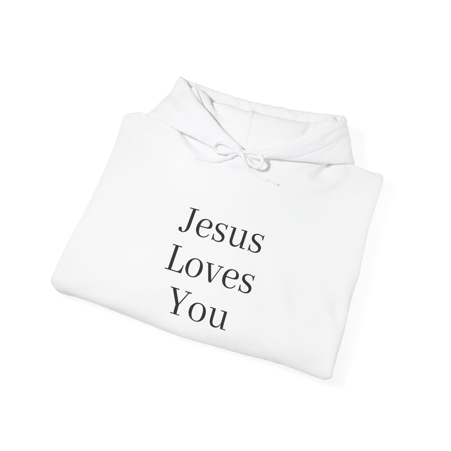 Jesus Loves You Unisex Hoodie, Inspirational Sweatshirt, Christian Gift, Cozy Layer, Casual Fashion, Faith Apparel