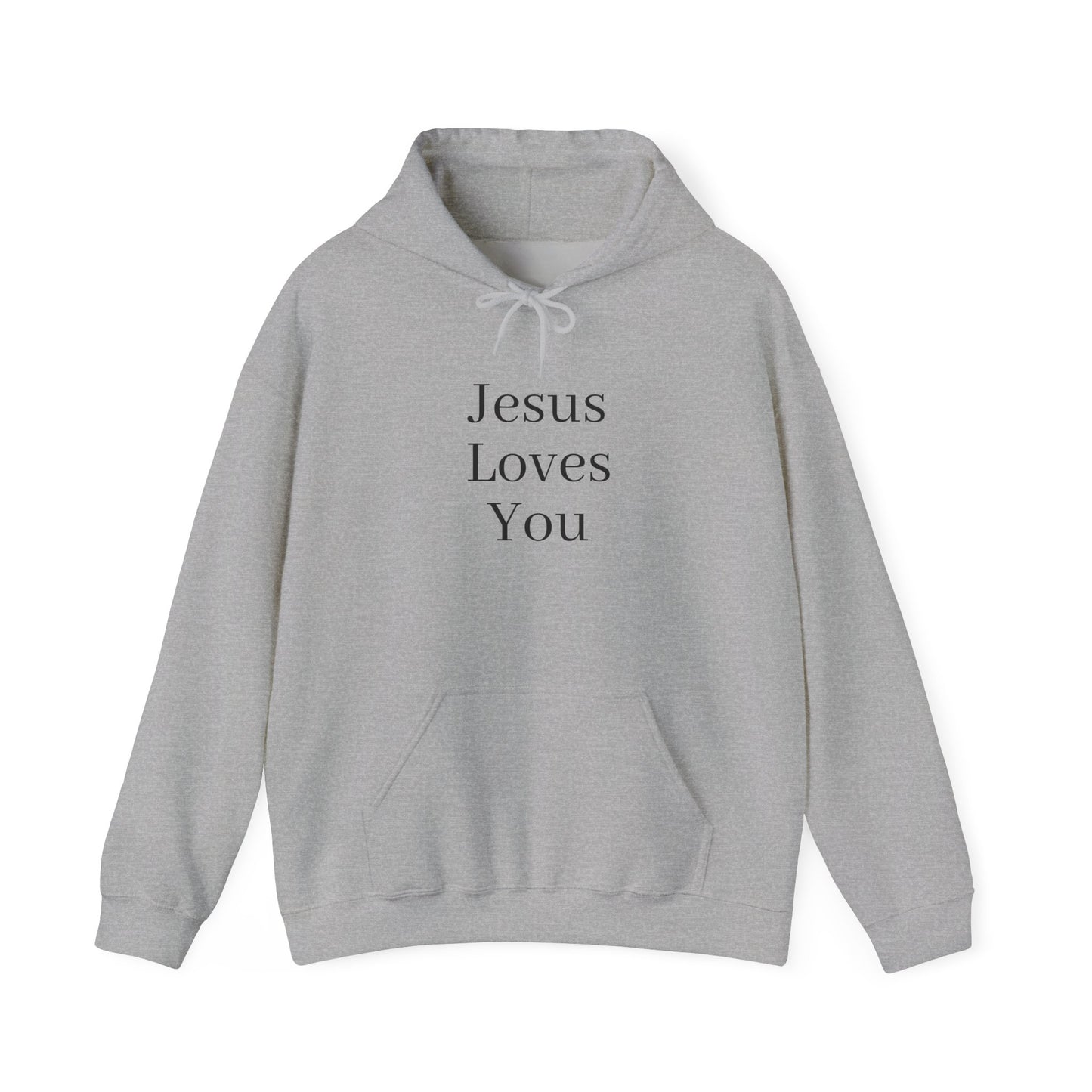 Jesus Loves You Unisex Hoodie, Inspirational Sweatshirt, Christian Gift, Cozy Layer, Casual Fashion, Faith Apparel