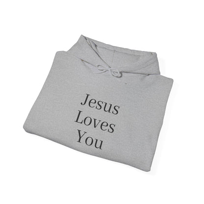 Jesus Loves You Unisex Hoodie, Inspirational Sweatshirt, Christian Gift, Cozy Layer, Casual Fashion, Faith Apparel