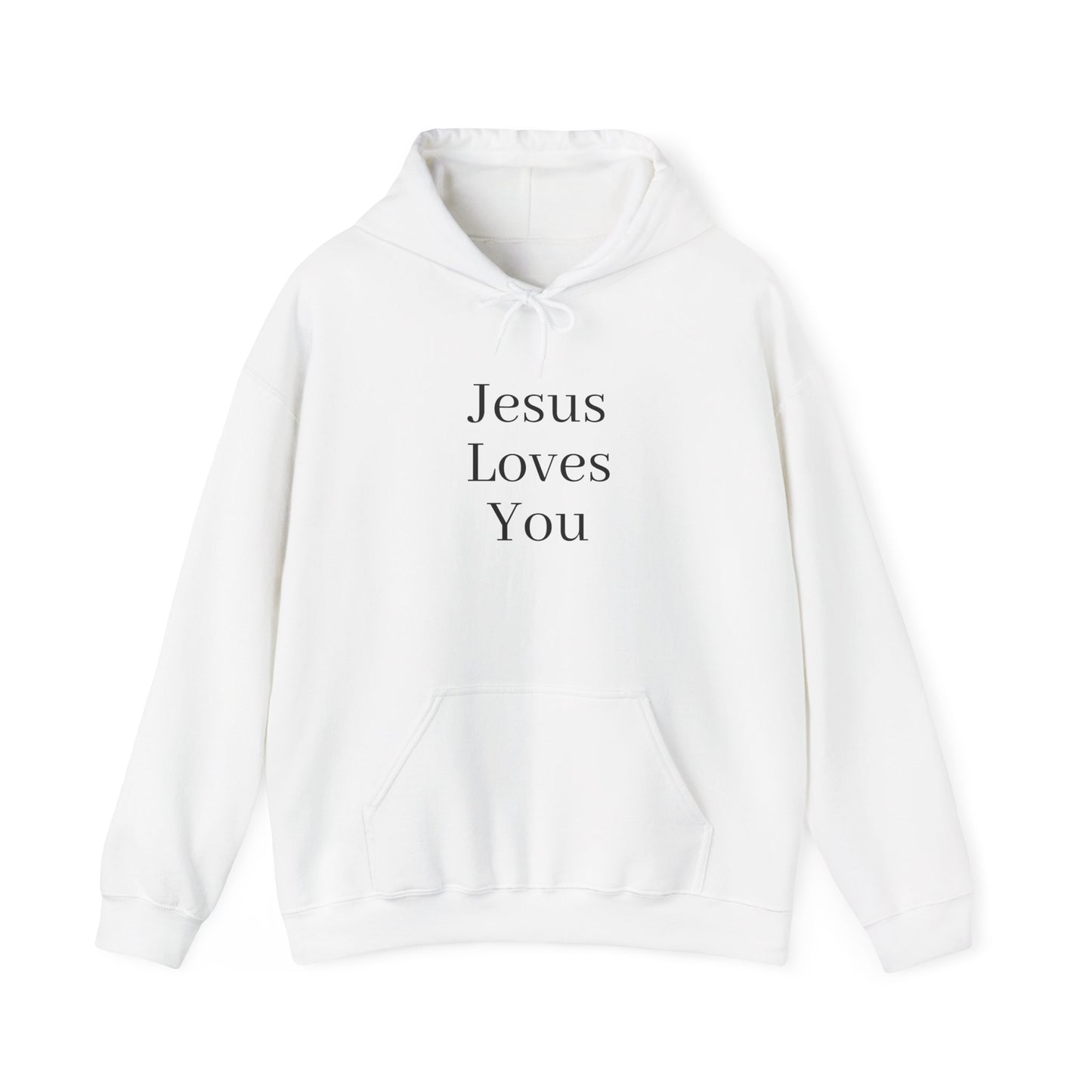 Jesus Loves You Unisex Hoodie, Inspirational Sweatshirt, Christian Gift, Cozy Layer, Casual Fashion, Faith Apparel