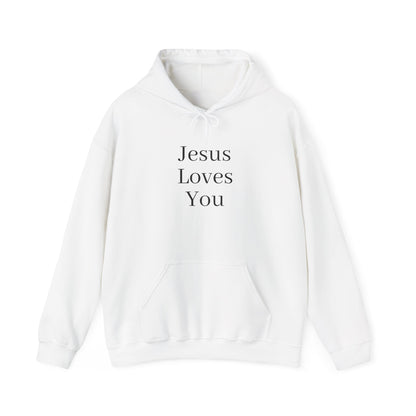 Jesus Loves You Unisex Hoodie, Inspirational Sweatshirt, Christian Gift, Cozy Layer, Casual Fashion, Faith Apparel