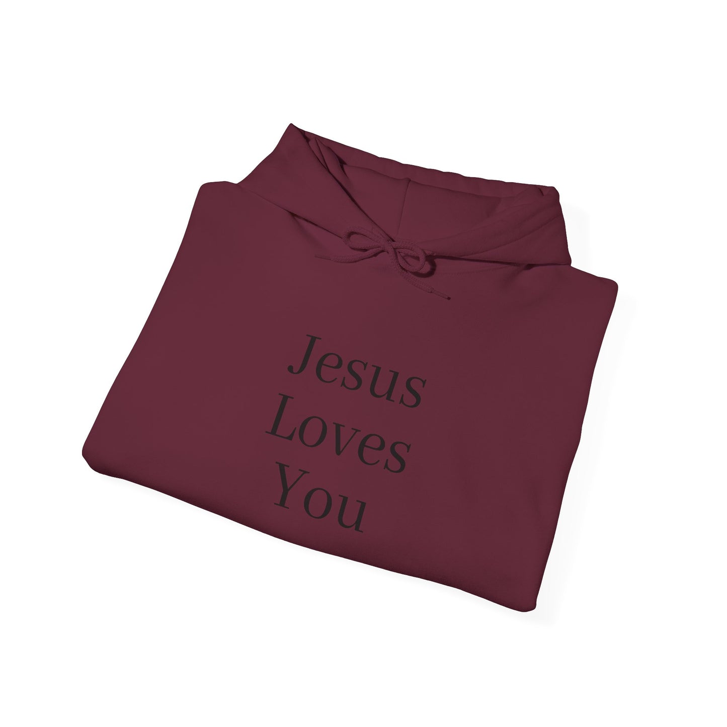 Jesus Loves You Unisex Hoodie, Inspirational Sweatshirt, Christian Gift, Cozy Layer, Casual Fashion, Faith Apparel