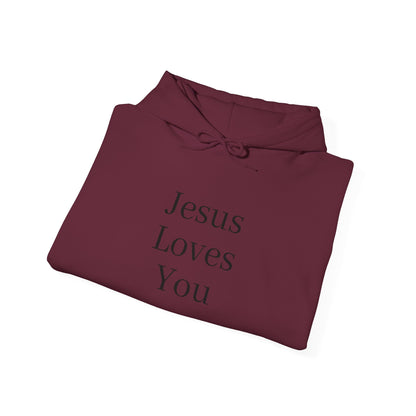Jesus Loves You Unisex Hoodie, Inspirational Sweatshirt, Christian Gift, Cozy Layer, Casual Fashion, Faith Apparel