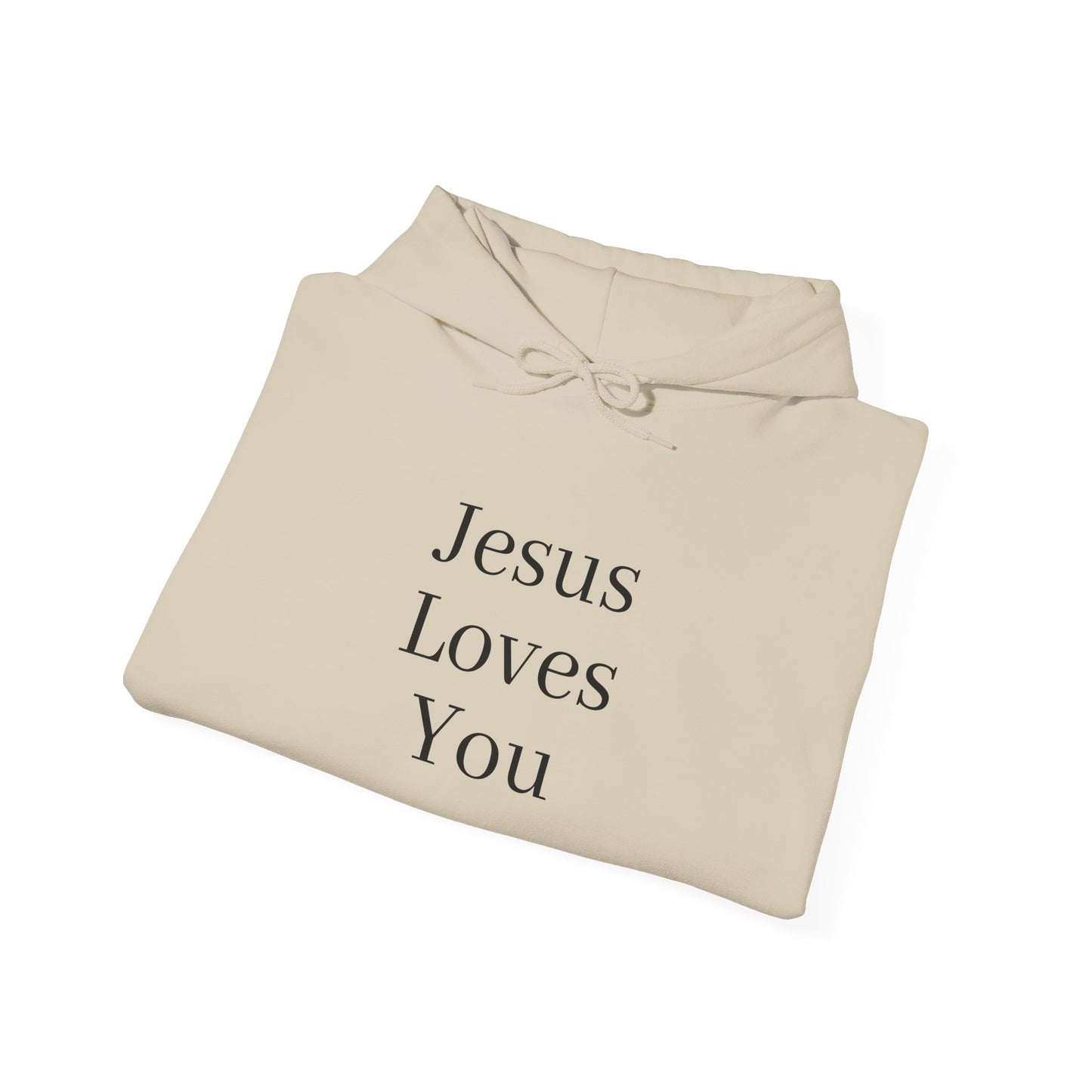Jesus Loves You Unisex Hoodie, Inspirational Sweatshirt, Christian Gift, Cozy Layer, Casual Fashion, Faith Apparel