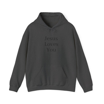 Jesus Loves You Unisex Hoodie, Inspirational Sweatshirt, Christian Gift, Cozy Layer, Casual Fashion, Faith Apparel