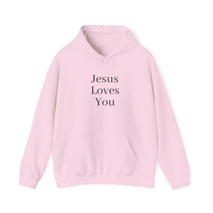 Jesus Loves You Unisex Hoodie, Inspirational Sweatshirt, Christian Gift, Cozy Layer, Casual Fashion, Faith Apparel